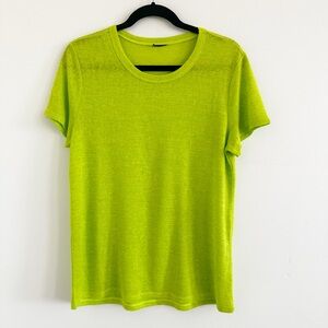 Lime Green Short-Sleeve Crewneck Tee
